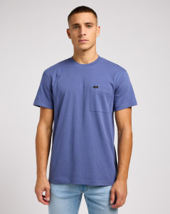 Pánské tričko s krátkým rukávem Lee RELAXED POCKET TEE SURF BLUE