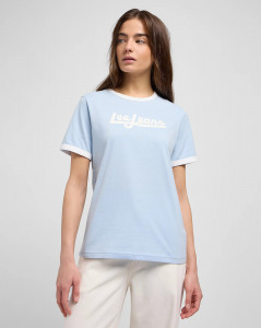 Dámské tričko s krátkým rukávem Lee RINGER TEE LIGHT BLUE
