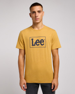Pánské tričko s krátkým rukávem Lee XM LOGO TEE PALE GOLD
