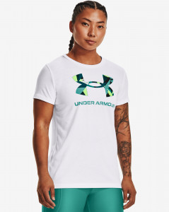 Dámské tričko s krátkým rukávem Under Armour UA SPORTSTYLE LOGO SS-WHT