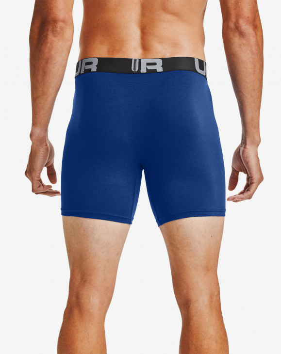 detail Pánské boxerky Under Armour UA Charged Cotton 6in 3 Pack-BLU