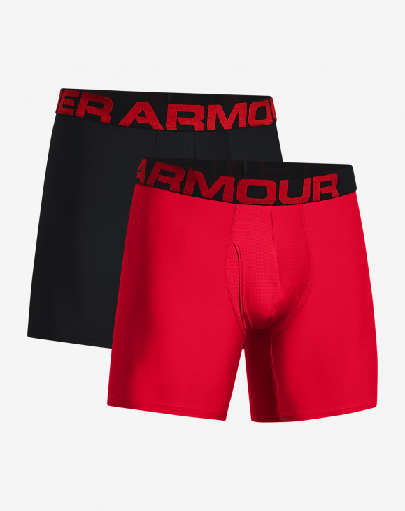 detail Pánské boxerky Under Armour UA Tech 6in 2 Pack-RED