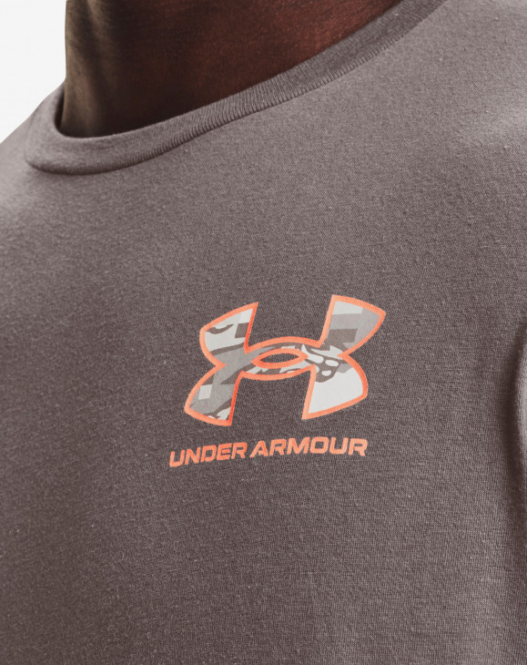 detail Pánské tričko s krátkým rukávem Under Armour UA ABC CAMO FILL WORDMARK SS-BRN