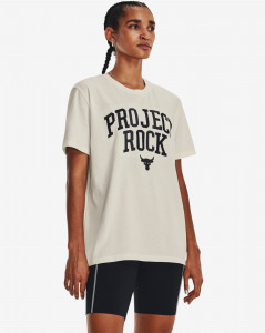Dámské tričko s krátkým rukávem Under Armour Pjt Rock Hwt Campus T-WHT