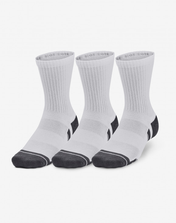 detail Ponožky Under Armour UA Performance Cotton 3p Mid-WHT