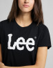 náhled Dámské tričko s krátkým rukávem Lee LOGO TEE BLACK