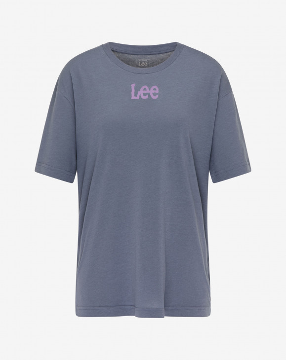 detail Dámské tričko s krátkým rukávem Lee RELAXED CREW TEE WASHED GREY