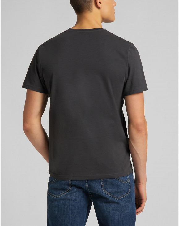 detail Pánské tričko s krátkým rukávem Lee SS PATCH LOGO TEE WASHED BLACK
