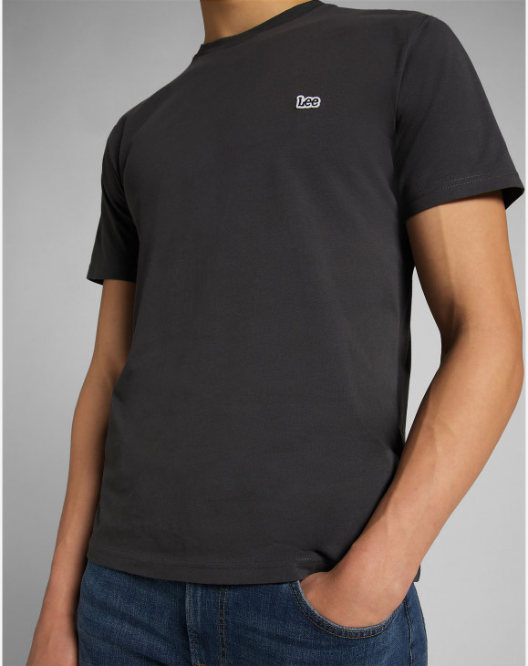 detail Pánské tričko s krátkým rukávem Lee SS PATCH LOGO TEE WASHED BLACK