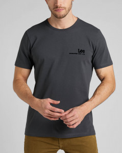 Pánské tričko s krátkým rukávem Lee SS SMALL LOGO TEE WASHED BLACK