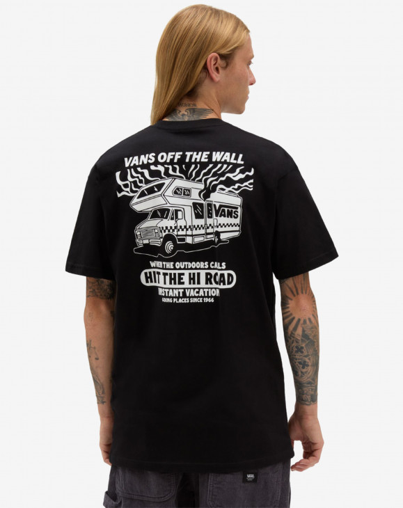detail Pánské tričko s krátkým rukávem Vans HI ROAD RV SS TEE Black