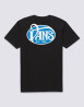 náhled Pánské tričko s krátkým rukávem Vans VANS OVAL SCRIPT SS TEE Black