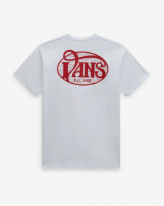 Pánské tričko s krátkým rukávem Vans VANS OVAL SCRIPT SS TEE White