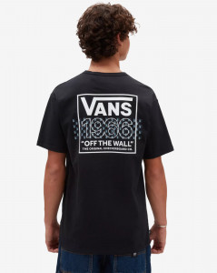 Pánské tričko s krátkým rukávem Vans OFF THE WALL CHECKER HD SS TEE Black