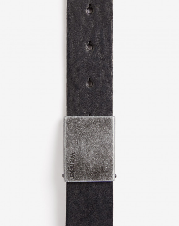 detail Pánský pásek Wrangler PLATE BUCKLE BELT BLACK