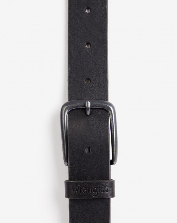 detail Pánský pásek Wrangler BK CLASSIC BELT BLACK