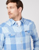 náhled Pánská košile Wrangler WESTERN SHIRT CERULEAN BLUE