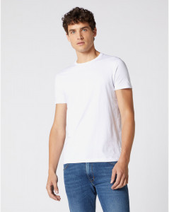 Pánské tričko s krátkým rukávem Wrangler 2 PACK TEE WHITE