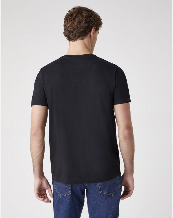 detail Pánské tričko s krátkým rukávem Wrangler SS 2 PACK TEE BLACK