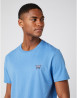 náhled Pánské tričko s krátkým rukávem Wrangler SS SIGN OFF TEE RIVIERA BLUE světle mod