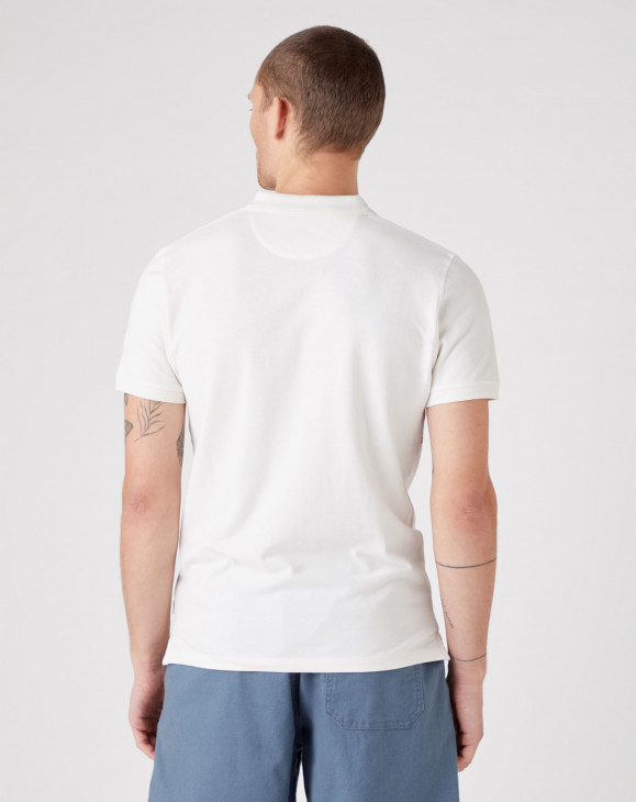 detail Pánské polo tričko Wrangler STRIPE BLOCK POLO OFF WHITE